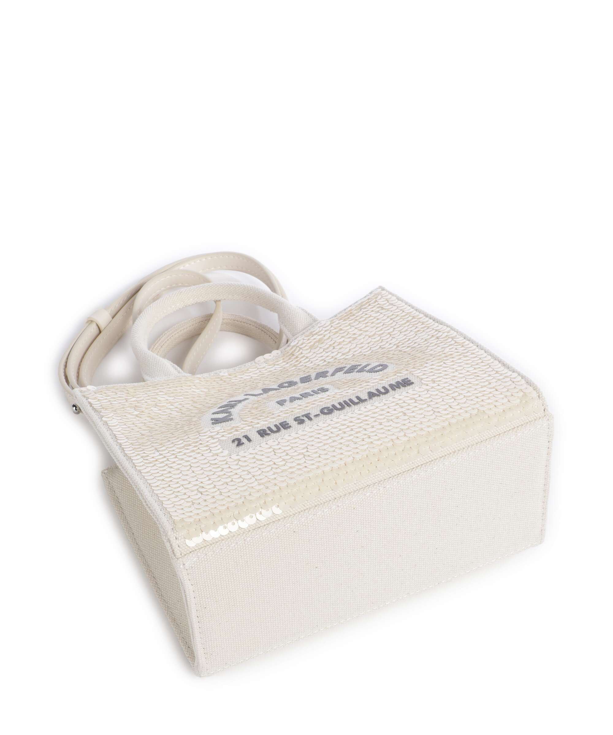 Karl Lagerfeld K/Rue St Guillaume Mini Crossbody bag natural