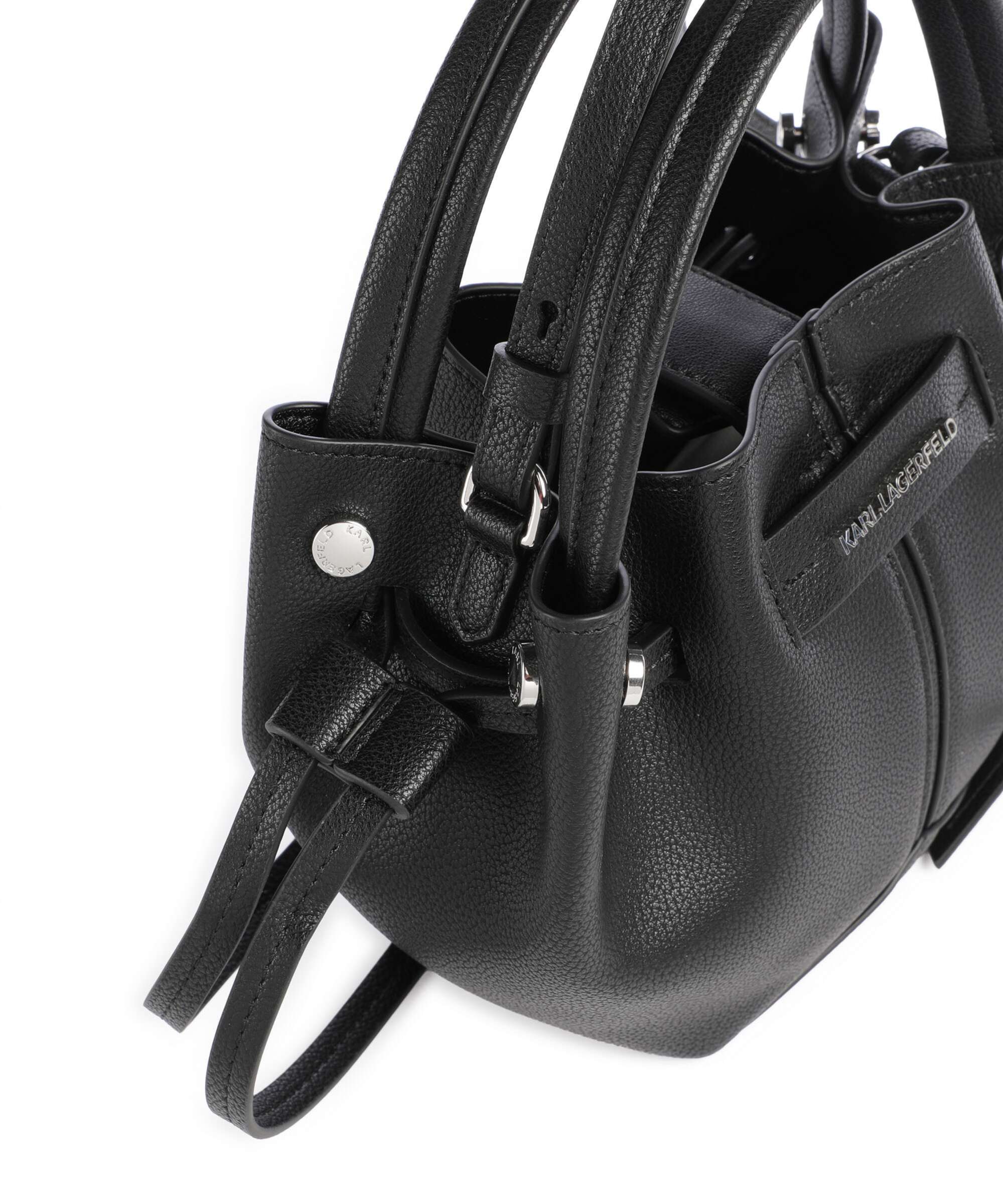 Karl Lagerfeld K/Pierced Mini Handbag black nickel