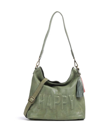 Taschendieb Wien Paoliweg 2 Skuldertaske green leaf