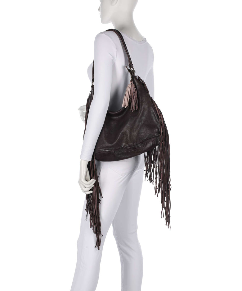 Taschendieb Wien Löwengasse 5x Hobo bag mokka