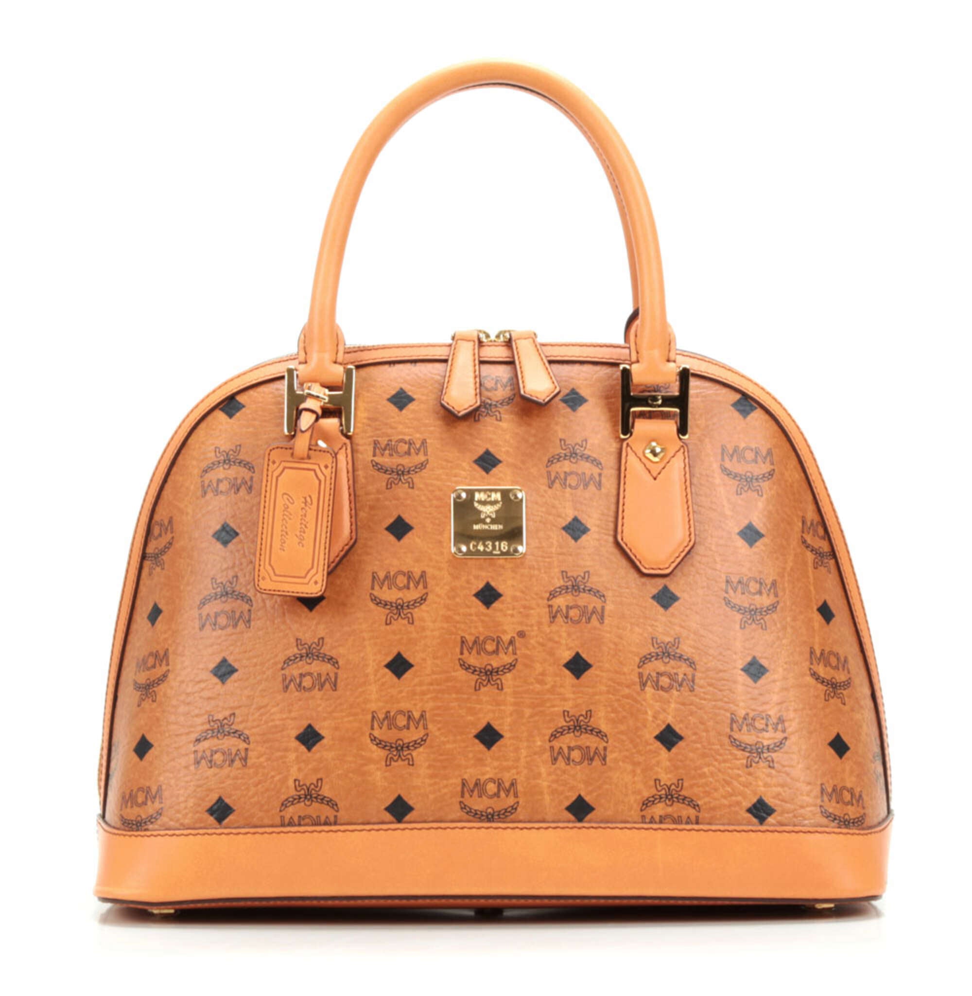 MCM M Handbag cognac