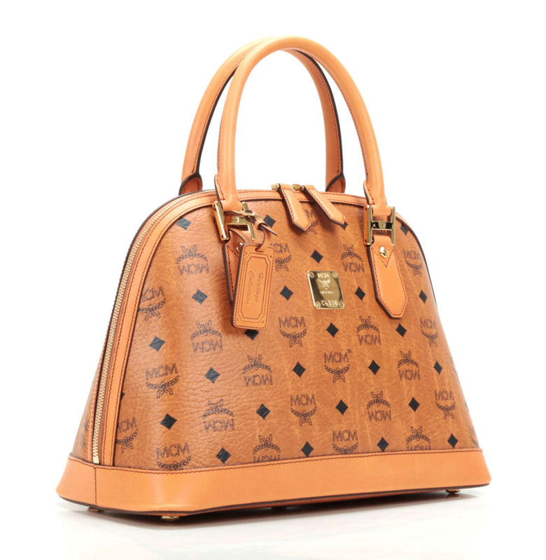 MCM Heritage M Handbag cognac